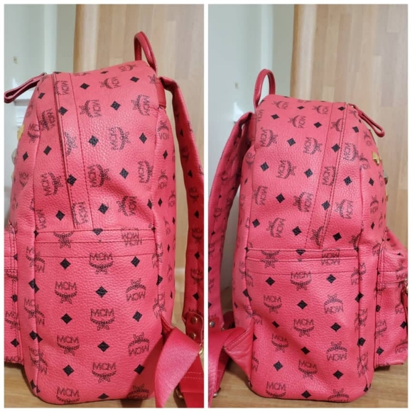 Authentic MCM Visetos Sprinkle Stud Large Backpack - Picture 5 of 11